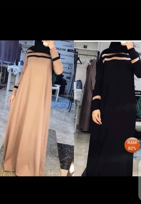 Robe Musulmane Abaya Femmes Manches Longues